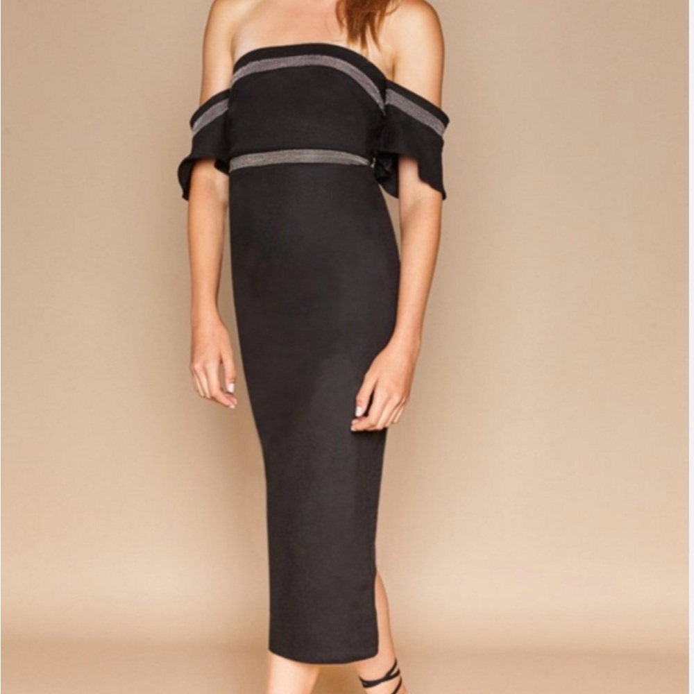 Stone cold fox forenze off the shoulder dress